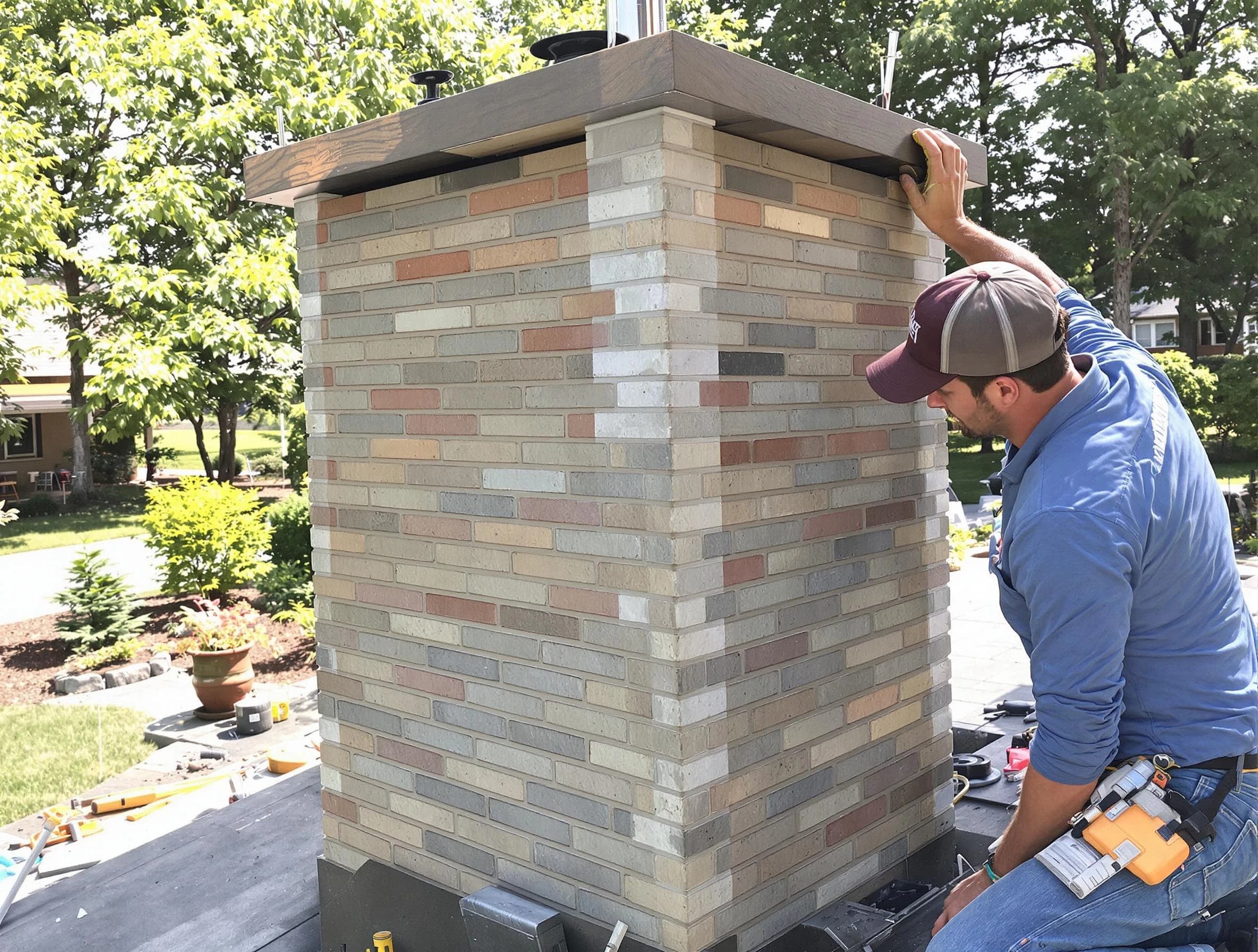 New Kensington Chimney Sweep completing a modern chimney remodel in New Kensington, PA