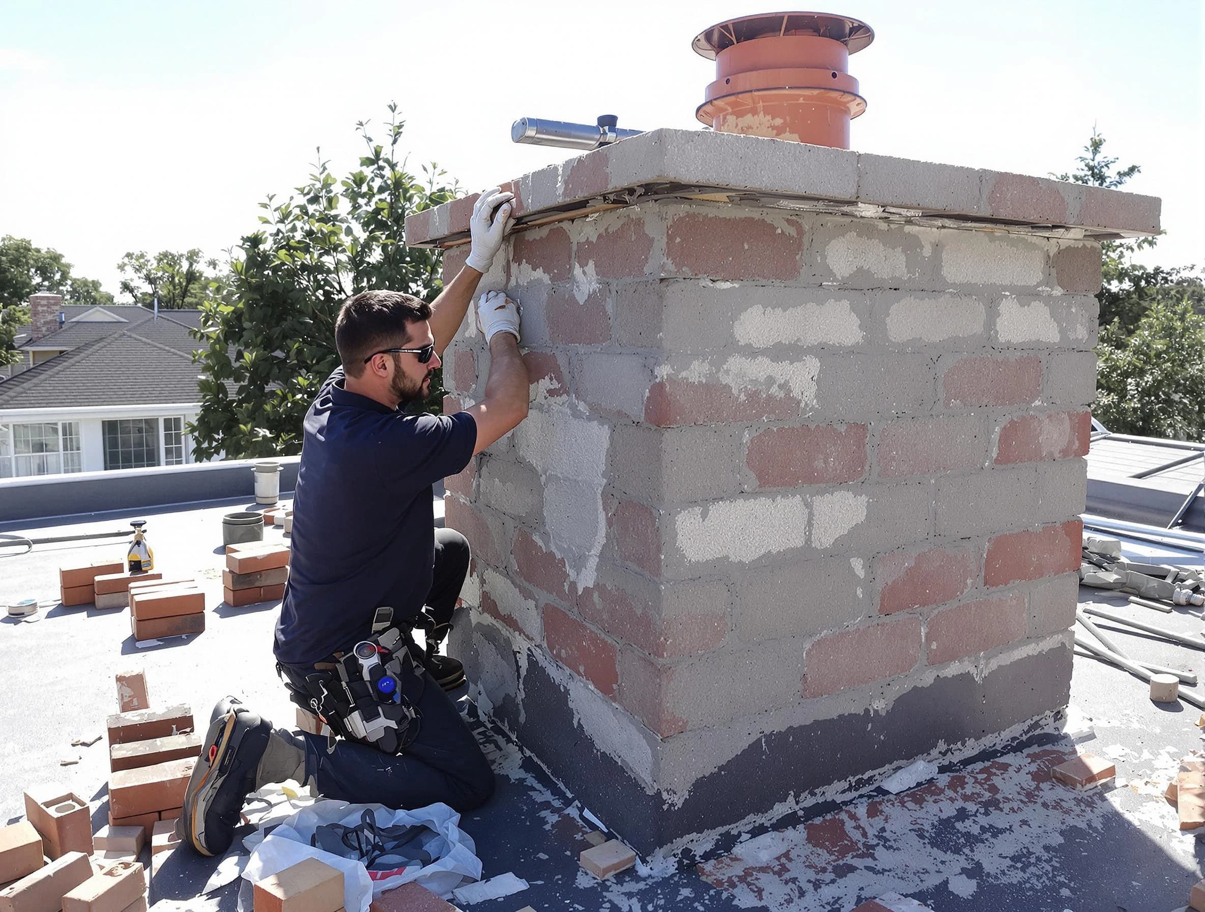 Advanced chimney repair process by New Kensington Chimney Sweep in New Kensington, PA