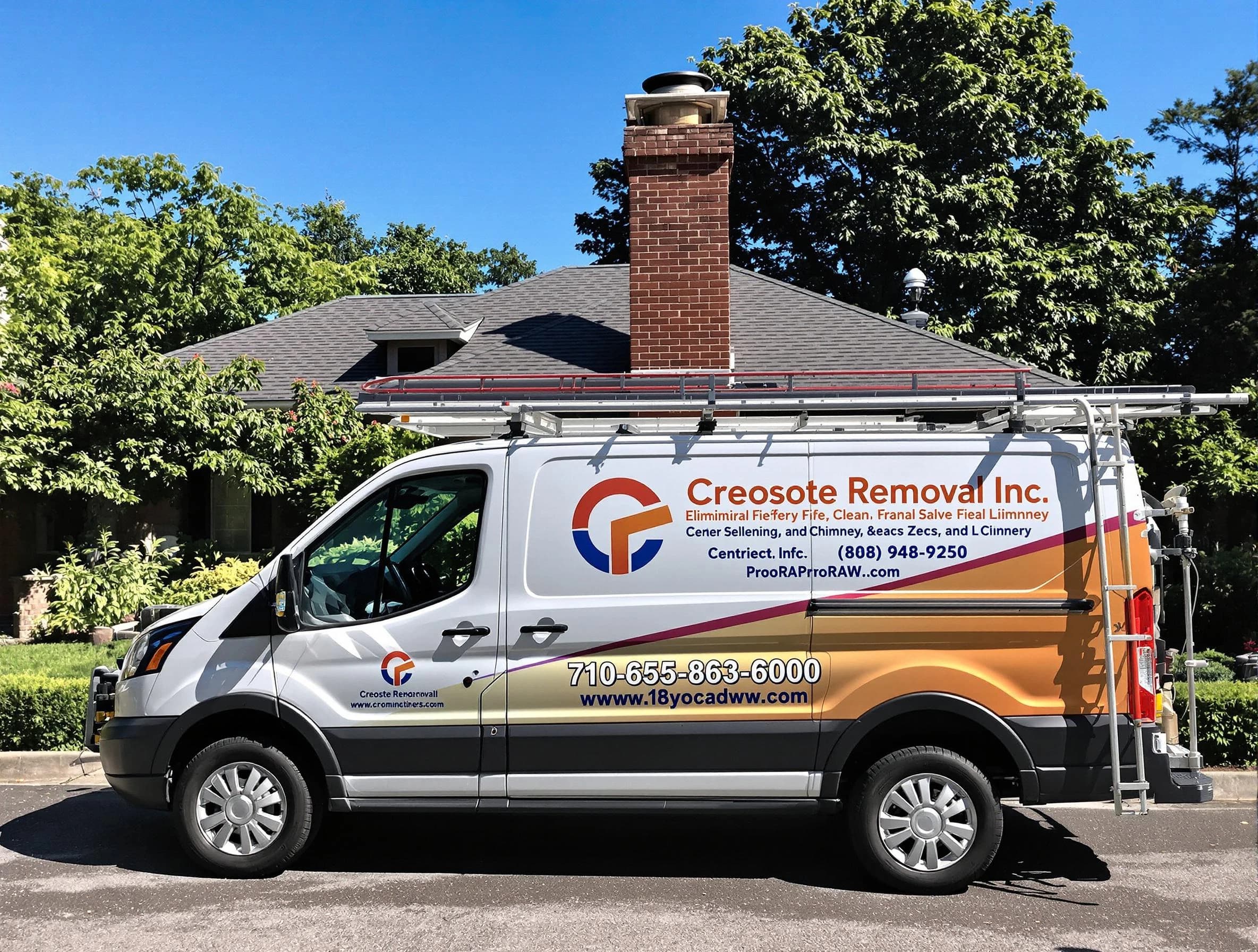 New Kensington Chimney Sweep technician removing creosote safely in New Kensington, PA