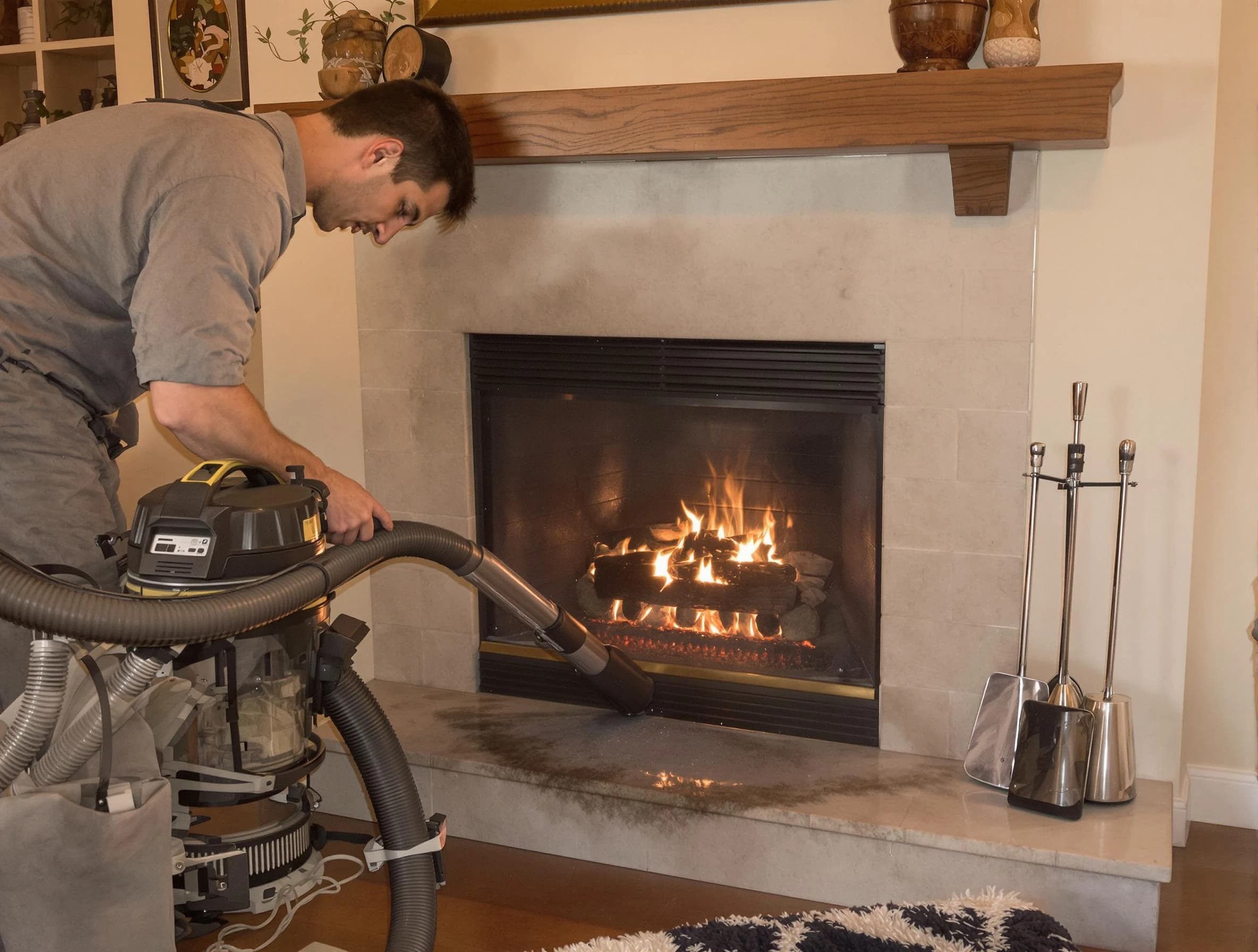 Routine fireplace upkeep by New Kensington Chimney Sweep in New Kensington, PA