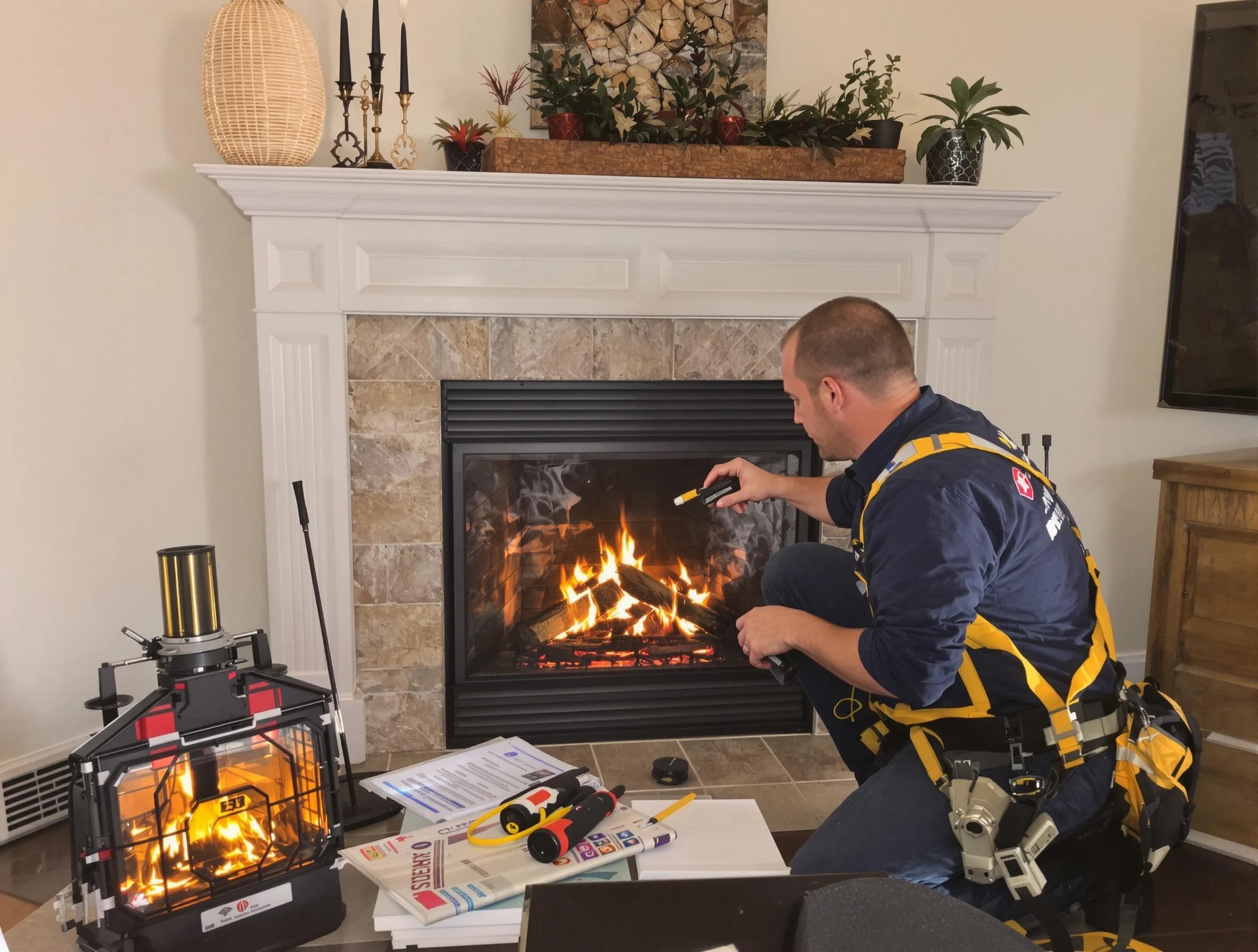 Safety-focused fireplace inspection by New Kensington Chimney Sweep in New Kensington, PA