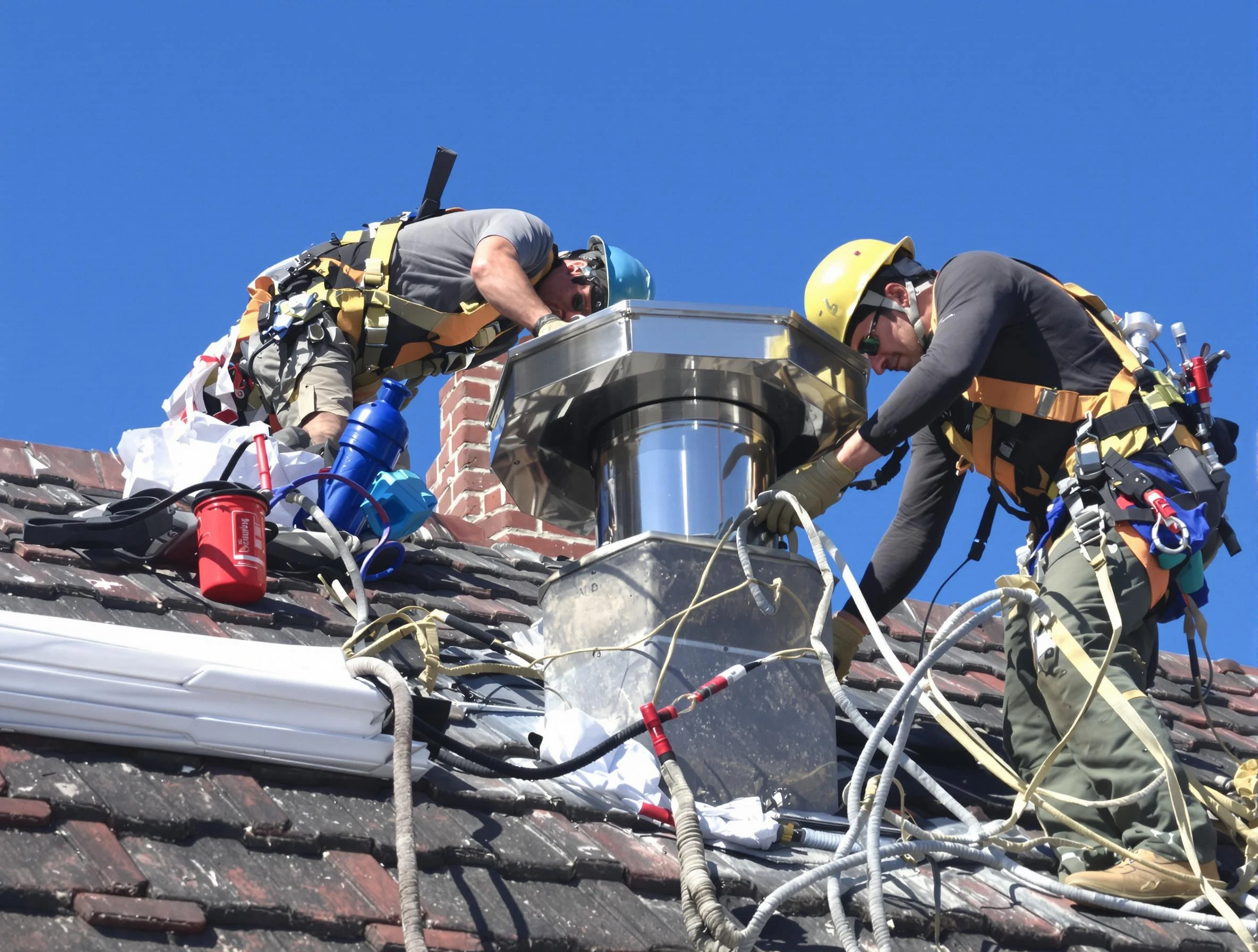 Protective chimney cap installed by New Kensington Chimney Sweep in New Kensington, PA