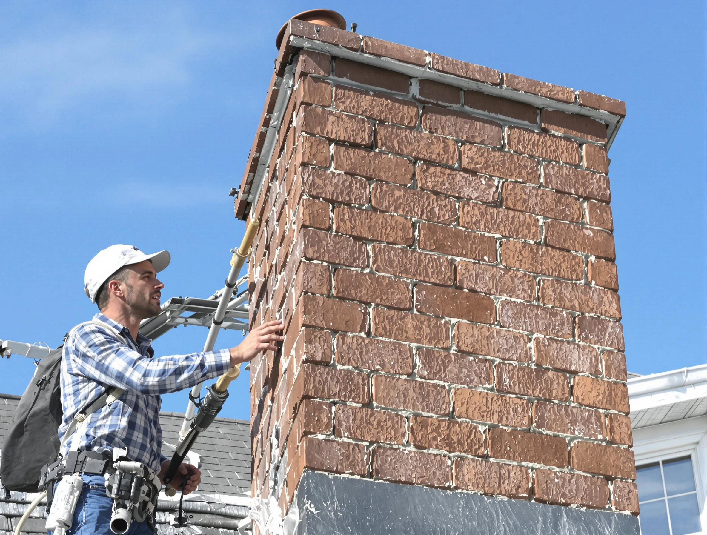 Brickwork for a chimney rebuild by New Kensington Chimney Sweep in New Kensington, PA